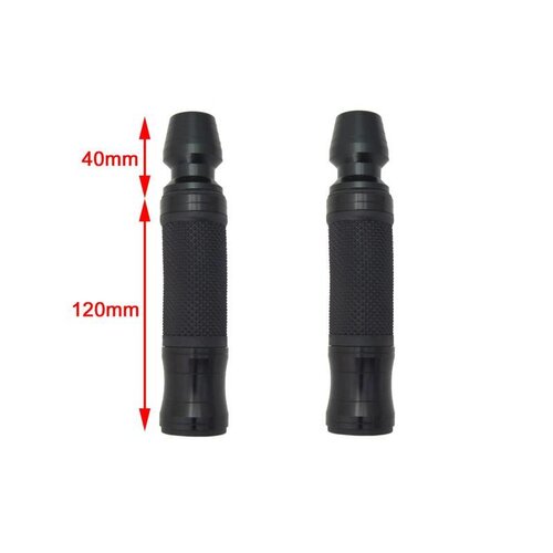 Cafe Racer Zwarte Aluminium Handvatten + Bar Ends