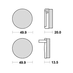 Brake Pads Honda CB750 K Four MCB32