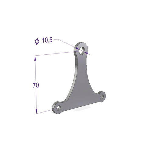 Support de phare classique classique Triumph "droit"