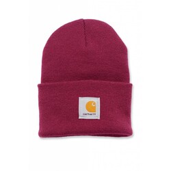 Acrylic Watch Beanie RASPBERRY