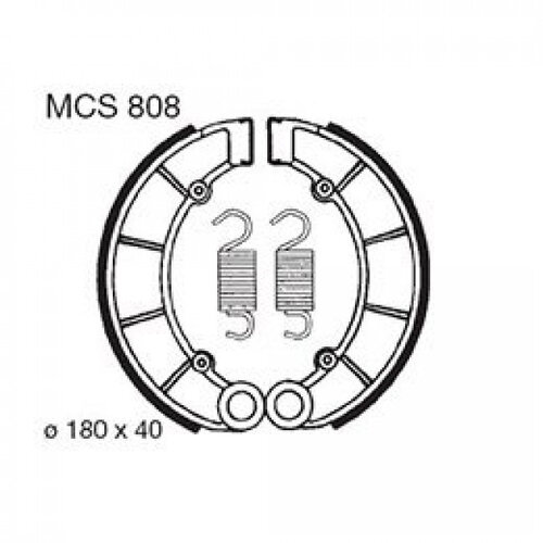 Mâchoires de frein incl. Ressorts Honda CB 650 / 750  MCS808