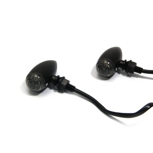 Clignotants encastrés "Bullet" noir fumé