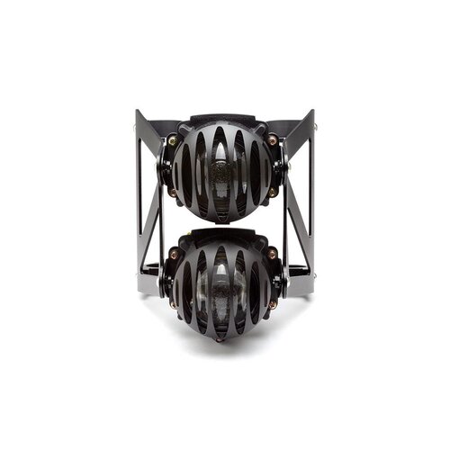 Twin Prison Grid Projector Headlight Set 40-41 mm
