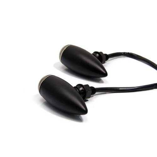 Clignotants encastrés "Bullet" noir fumé