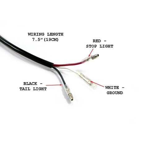 Feu arrière à bande LED rouge 4"