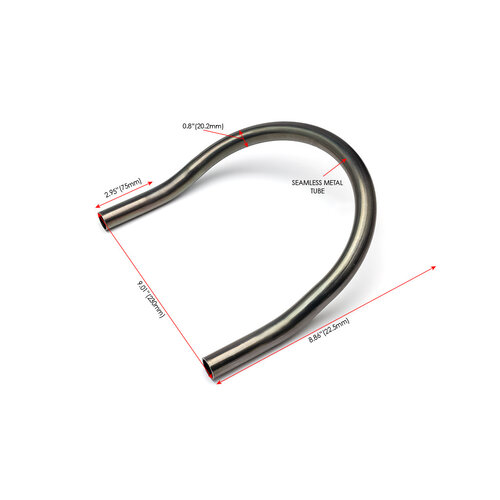 20.3 mm Upswept (20 degrees) Hoop Short OD: 230MM
