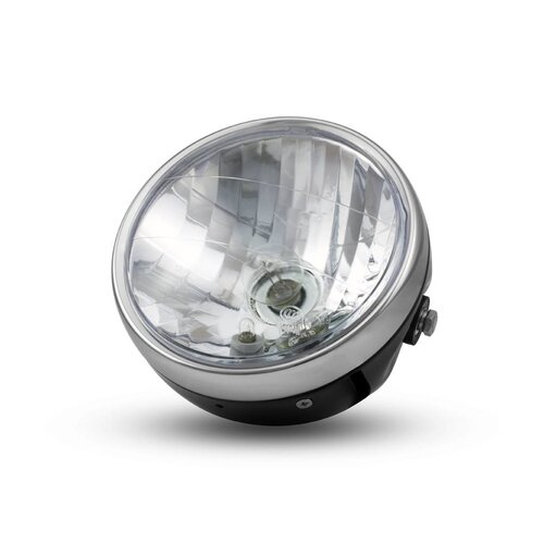 6.75" Zwart / Chroom Classic Koplamp