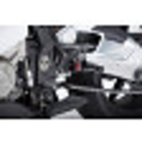 LSL Paire de commandes reculées BMW S 1000 RR 15 -, noir, pièce de montage rouge