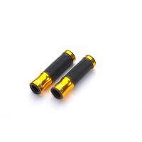 Stuurgrepen aluminium-rubber, 125 mm, goud