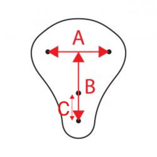 Selle Bobber "Flames" noire
