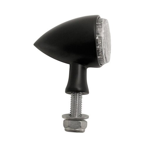 Highsider Power LED turn signals in a black aluminium housing, E-mark