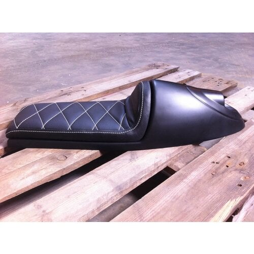 C.Racer Cafe Racer Sitzbank Diamond Stitch Schwarz Type 92