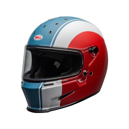 Bell Eliminator Helm Slayer Mat Wit/Rood/Blauw