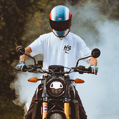 Bell Casque Eliminator Slayer Matte Blanc/Rouge/ Bleu