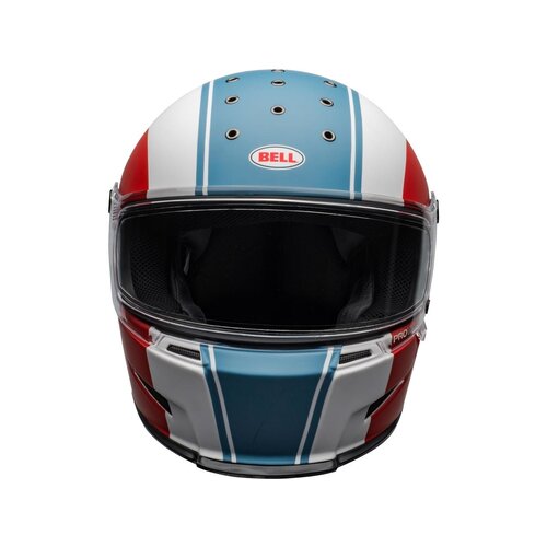 Bell Eliminator Helme Slayer Matt Weiss/Rot/Blau
