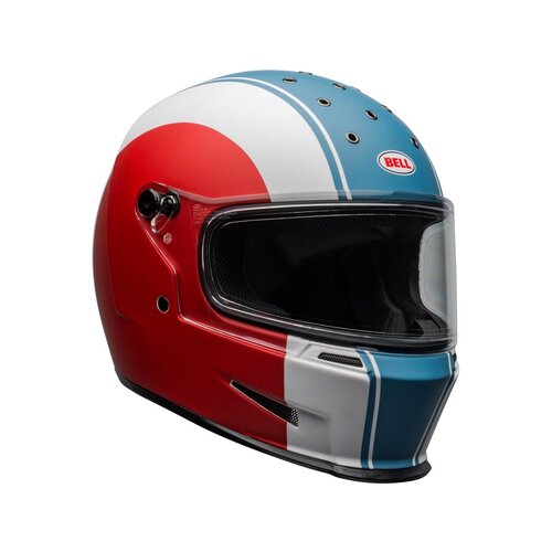 Bell Eliminator Helme Slayer Matt Weiss/Rot/Blau