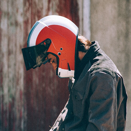 Bell Eliminator Helme Slayer Matt Weiss/Rot/Blau