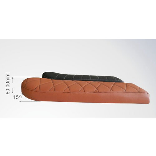 C.Racer Brat Sitzbank Diamond Brown Long Type 131