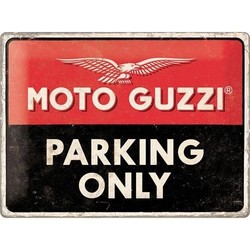 Moto Guzzi Parking 40x30 Plaque en étain
