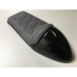 Selle grise Café Racer Diamond Stitch Type 132