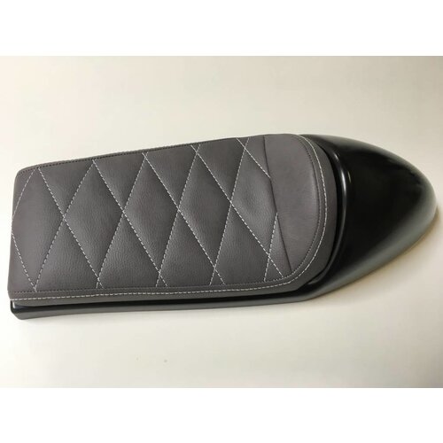 C.Racer Cafe Racer Sitzbank Diamond Stitch Grau Type 132
