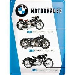 BMW Motorrader Chart 30x40cm Tin sign