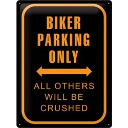 Biker Parking Only 40x30 Blechschild