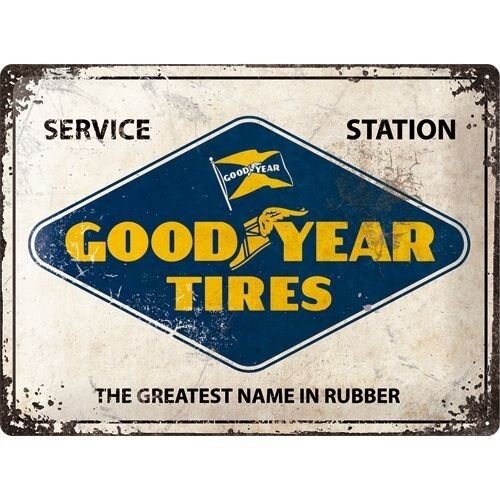 Goodyear Logo 40x30 Tin Sign