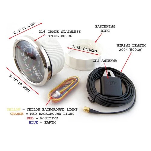 GPS Speedometer 85MM Type 2