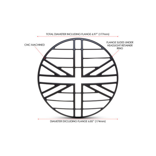 Union Jack Design Grill 7"