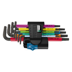 9-Pièces Jeu de 9 clés Torx en L Multicolor