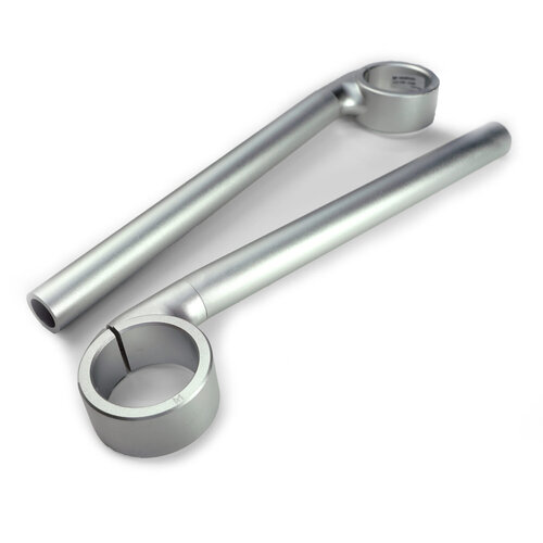 Rebelmoto Adjustable Clip-ons 0° to 5° Silver