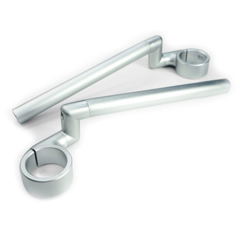 Rebelmoto Höhenverstellbare Clip-ons 25 ° Silber