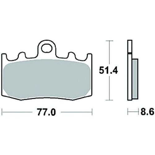 TRW Paire de plaquettes de frein MCB748SV