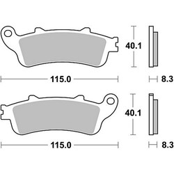 Bremsbelagsatz MCB 705SH