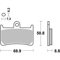Brake Pad Set MCB680SV