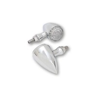 Power LED-indicator in een chrome aluminium behuizing, E-keur