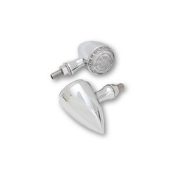 Power LED-indicator in een chrome aluminium behuizing, E-keur