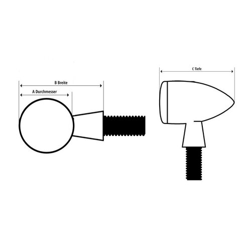 Highsider Power LED-indicator in een chrome aluminium behuizing, E-keur