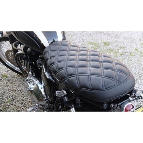 Motone Bonneville Skinny Seat - The Mamba - Zwart