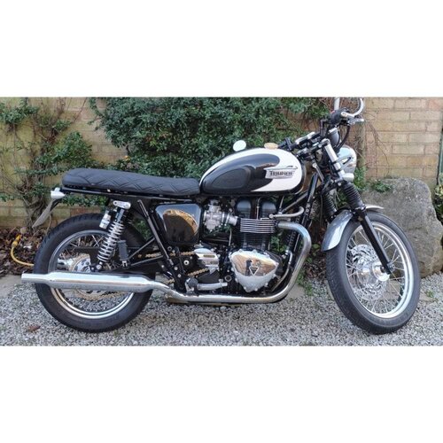 Motone Bonneville Skinny Seat - The Mamba - Zwart