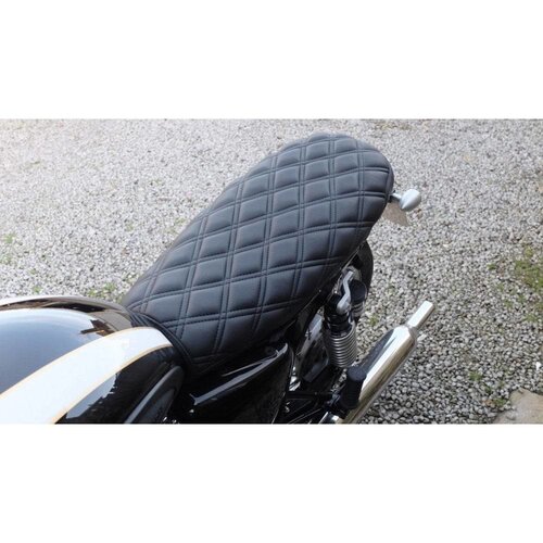 Motone Bonneville Skinny Seat - The Mamba - Zwart