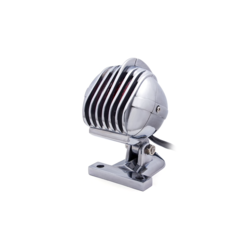 Prison Retro Grill LED Rücklicht Rot / Poliert