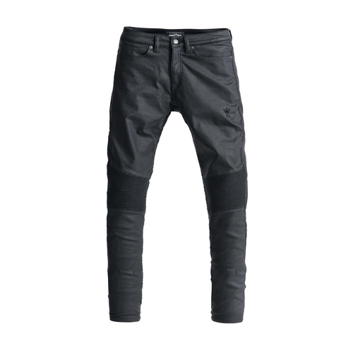 Kusari Black - Skinny-fit protective fabric motorjeans voor dames