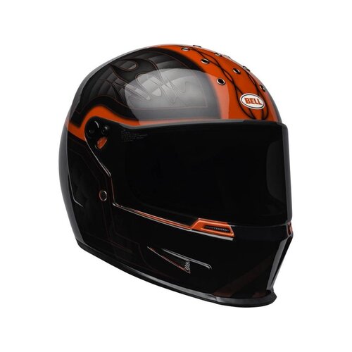 Bell Eliminator Helm Outlaw Gloss Zwart / Rood