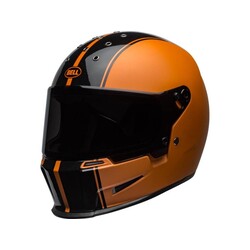 Eliminator Helm Rally Mat / Glanzend Zwart / Oranje