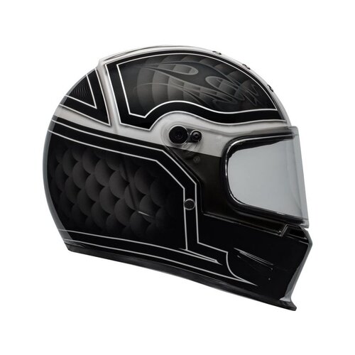 Bell Eliminator Helm Outlaw Gloss Zwart / Wit