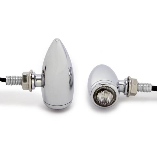 Clignotants à LED chromés hauts de gamme - aluminium CNC