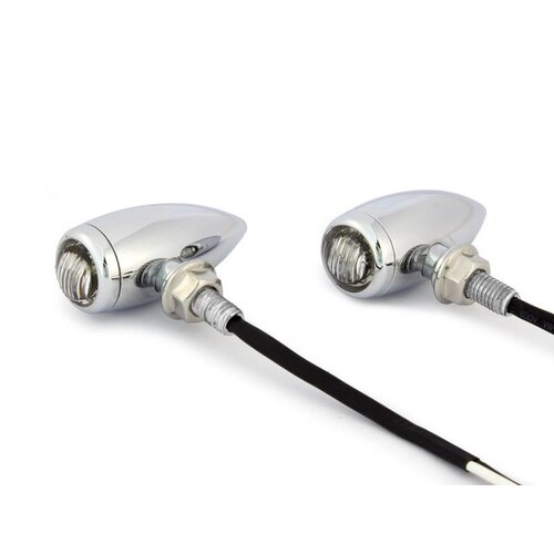 Clignotants à LED chromés hauts de gamme - aluminium CNC