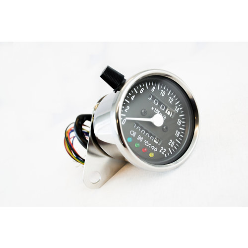 60MM K1,4  Analogue Speedometer Chrome / Black